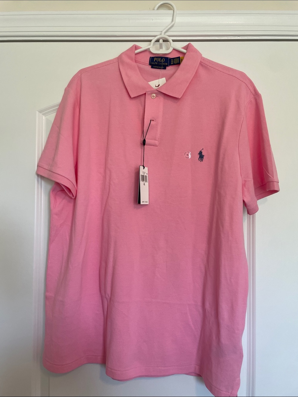 Polo by Ralph Lauren Pink Short-Sleeve Polo with Navy Pony